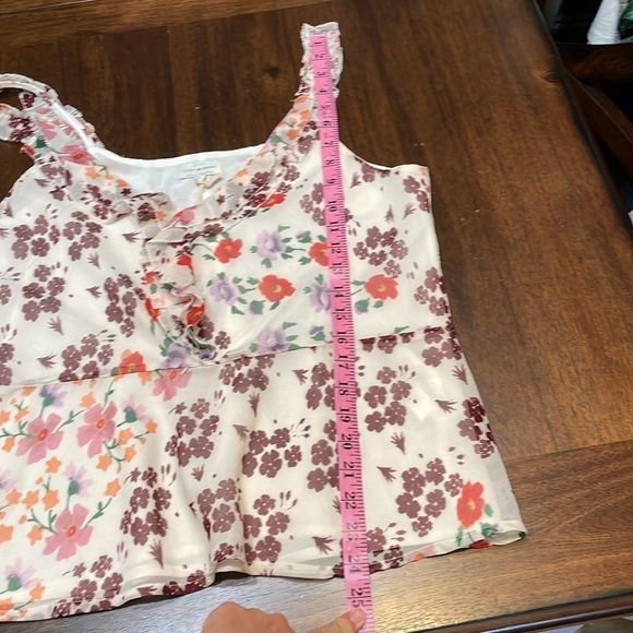 Lucky Brand floral chiffon tank top - Picture 8 of 12